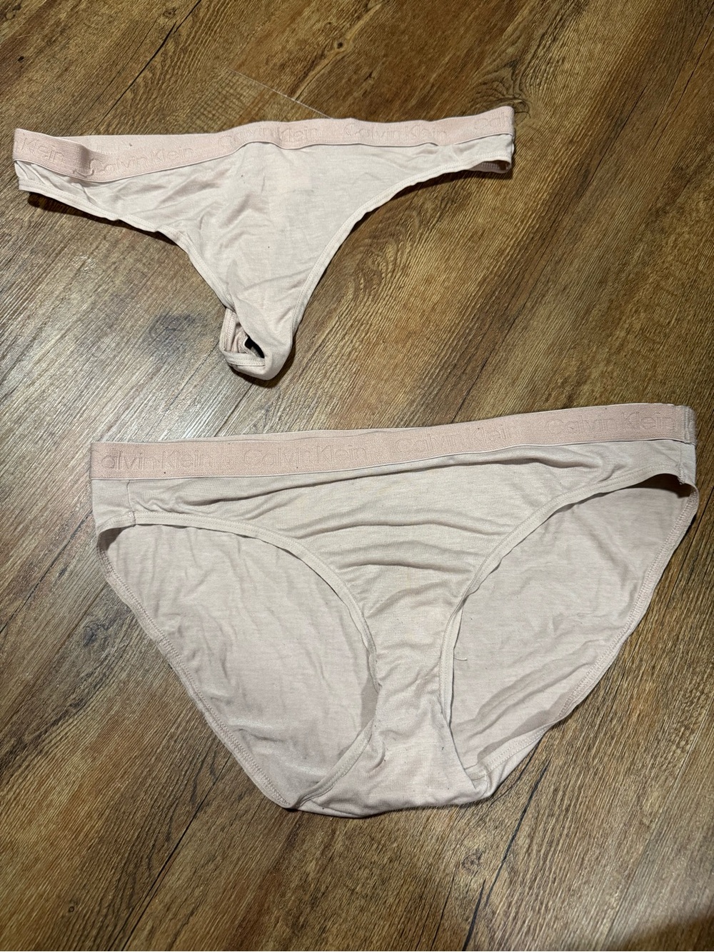 Calvin Klein Women’s Nude Bikini & Thong Underwear Set